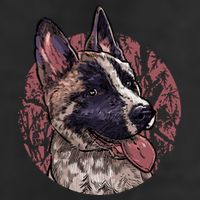 Vintage German Shepherd Beanie