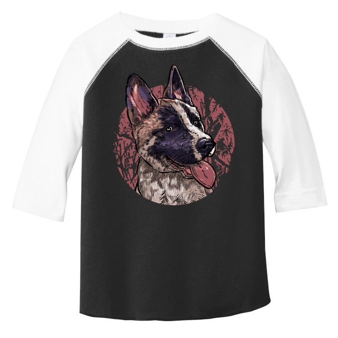 Vintage German Shepherd Toddler Fine Jersey T-Shirt