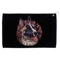 Vintage German Shepherd Grommeted Golf Towel