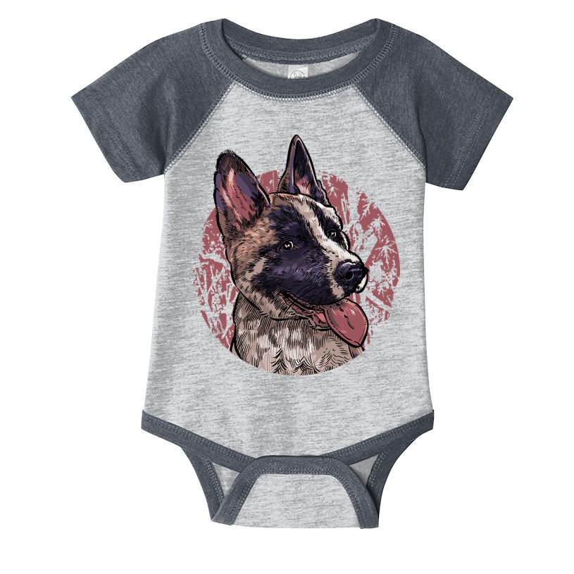 Vintage German Shepherd Infant Baby Jersey Bodysuit