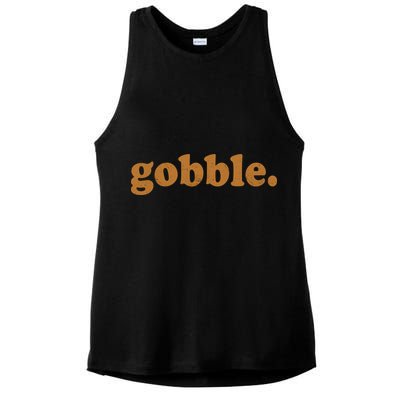 Vintage Gobble Logo Ladies PosiCharge Tri-Blend Wicking Tank