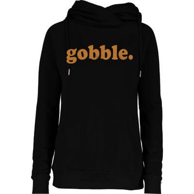 Vintage Gobble Logo Womens Funnel Neck Pullover Hood