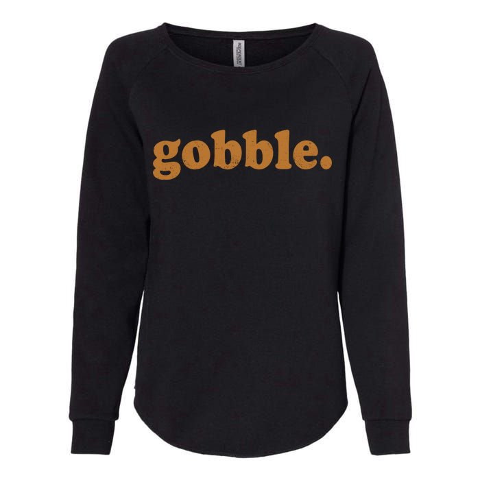 Vintage Gobble Logo Womens California Wash Sweatshirt