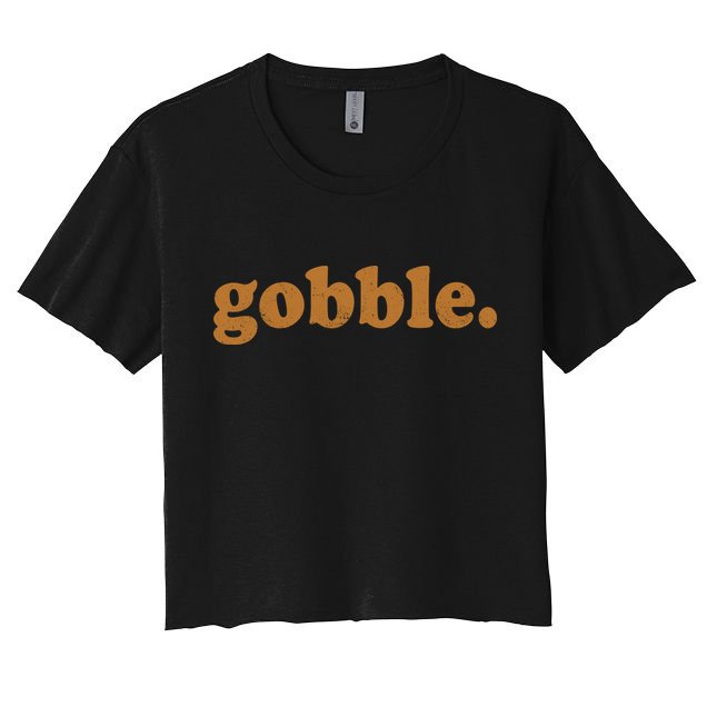 Vintage Gobble Logo Crop Top