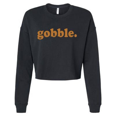 Vintage Gobble Logo Cropped Pullover Crew