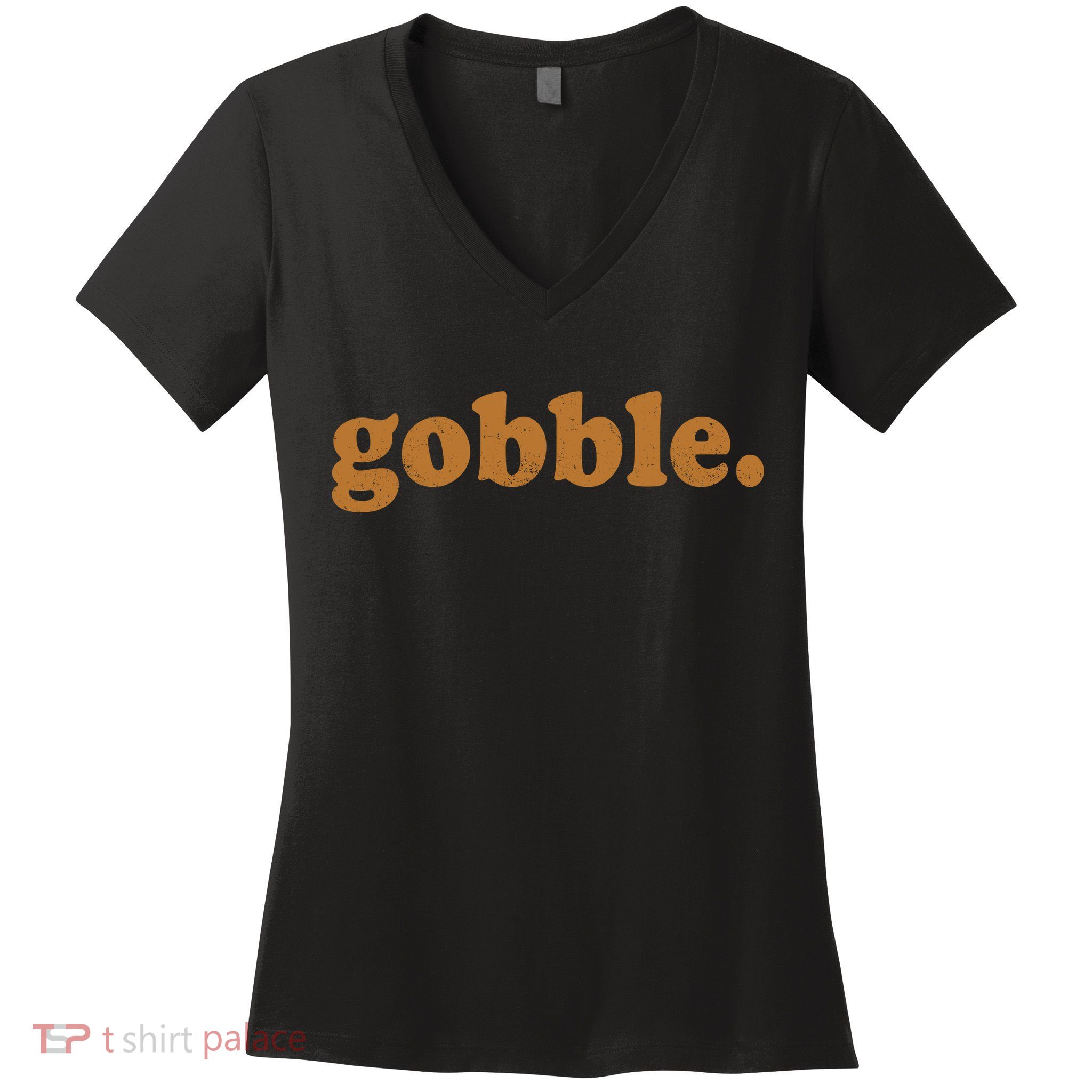 Vintage Gobble Logo Women's V-Neck T-Shirt