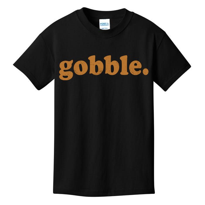 Vintage Gobble Logo Kids T-Shirt