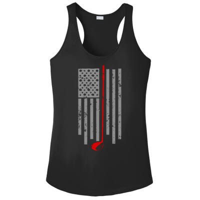 Vintage Golf American Flag USA Ladies PosiCharge Competitor Racerback Tank