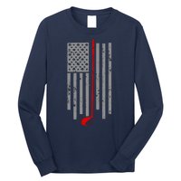 Vintage Golf American Flag USA Long Sleeve Shirt