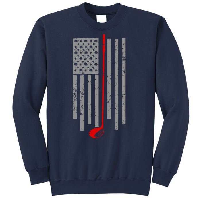 Vintage Golf American Flag USA Sweatshirt