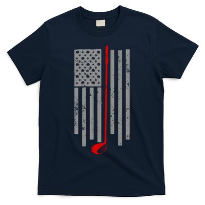 Vintage Golf American Flag USA T-Shirt
