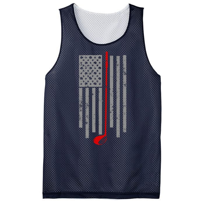 Vintage Golf American Flag USA Mesh Reversible Basketball Jersey Tank