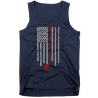 Vintage Golf American Flag USA Tank Top