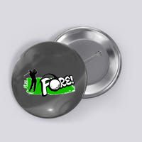 Vintage Golfer Swinging and Saying Fore Button