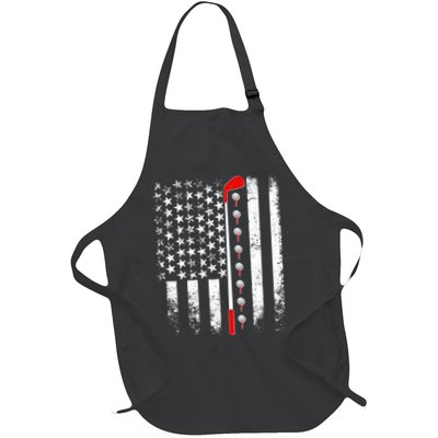 Vintage Golfing American Flag Golf Club Apron