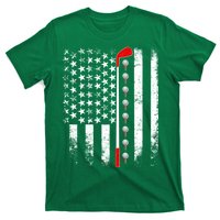 Vintage Golfing American Flag Golf Club T-Shirt