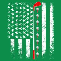 Vintage Golfing American Flag Golf Club Toddler Hoodie