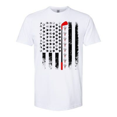 Vintage Golfing American Flag Golf Club Softstyle® CVC T-Shirt