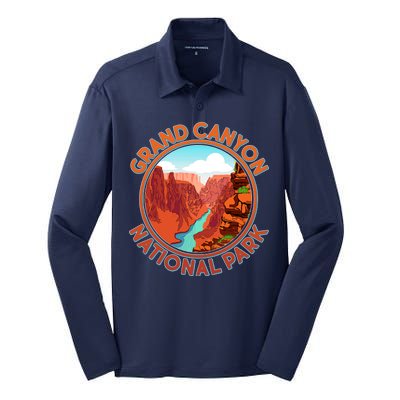 Vintage Grand Canyon National Park  Silk Touch Performance Long Sleeve Polo