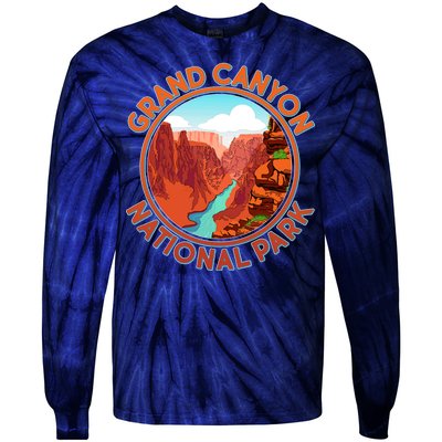 Vintage Grand Canyon National Park  Tie-Dye Long Sleeve Shirt