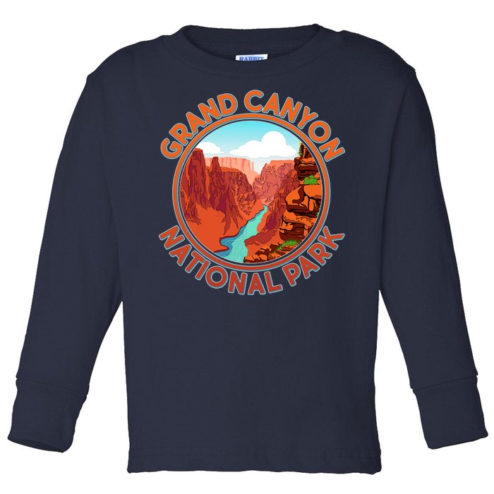 Vintage Grand Canyon National Park  Toddler Long Sleeve Shirt