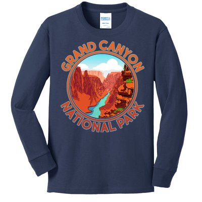 Vintage Grand Canyon National Park  Kids Long Sleeve Shirt