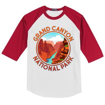 Vintage Grand Canyon National Park  Kids Colorblock Raglan Jersey