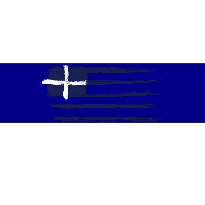 Vintage Greece Flag Bumper Sticker