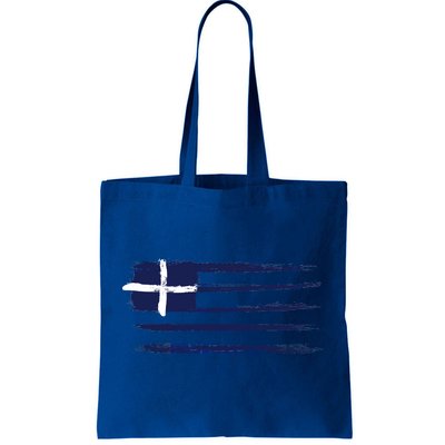 Vintage Greece Flag Tote Bag