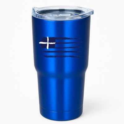Vintage Greece Flag Tumbler