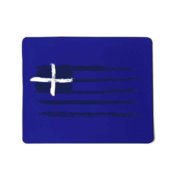 Vintage Greece Flag Mousepad