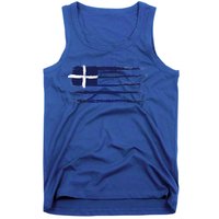 Vintage Greece Flag Tank Top