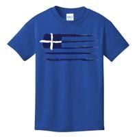 Vintage Greece Flag Kids T-Shirt