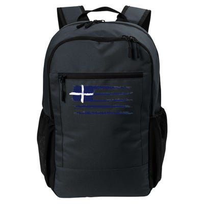 Vintage Greece Flag Daily Commute Backpack