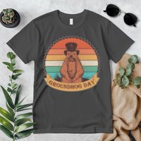 Vintage Groundhog Day Emblem Premium T-Shirt