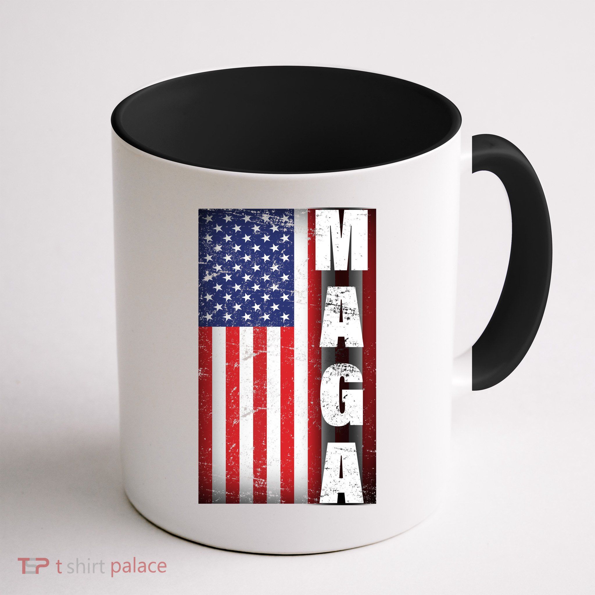 Vintage Grunge MAGA American Flag Mug