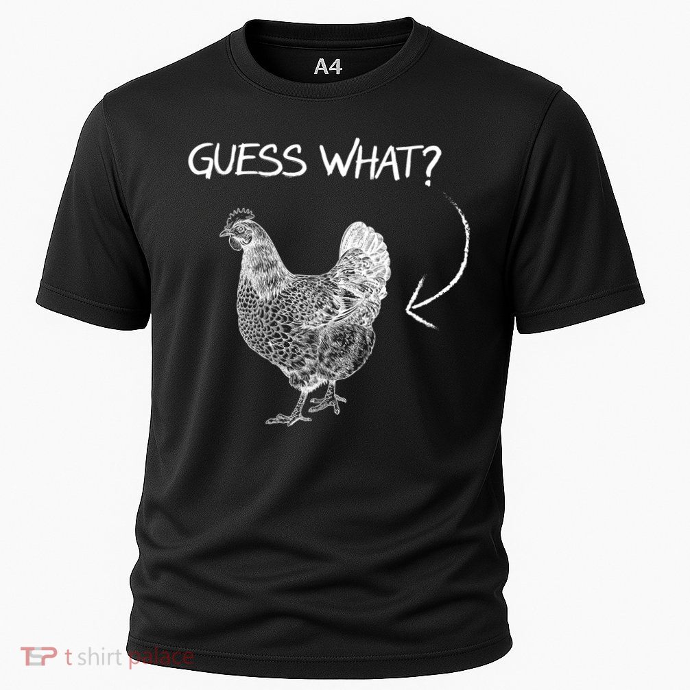 Vintage Guess What Chicken Butt Funny Performance Shirt