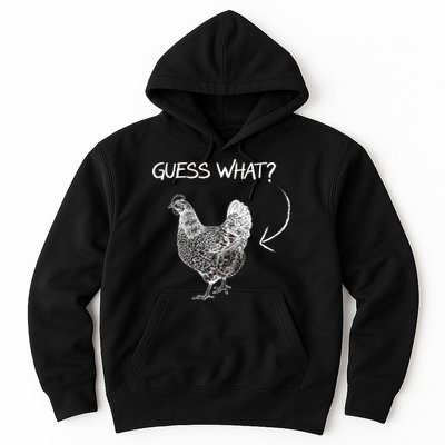 Vintage Guess What Chicken Butt Funny Hoodie