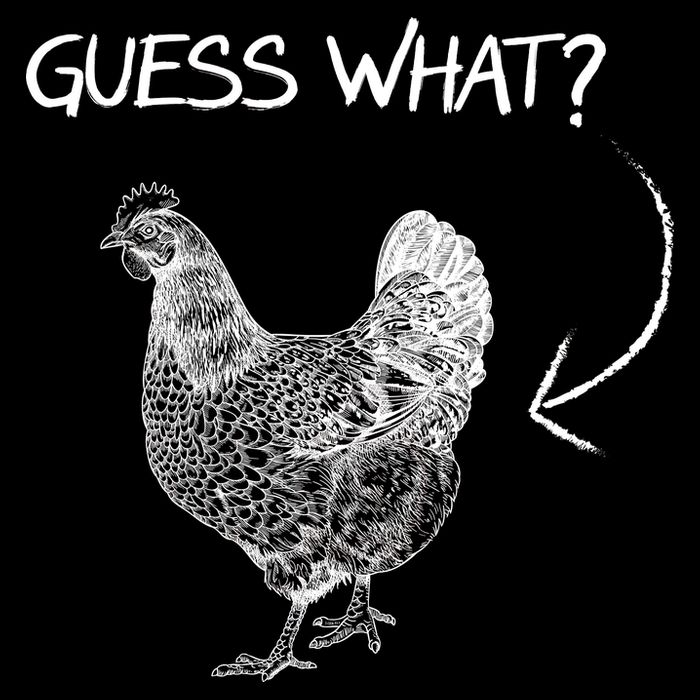 Vintage Guess What Chicken Butt Funny Sweatshirt