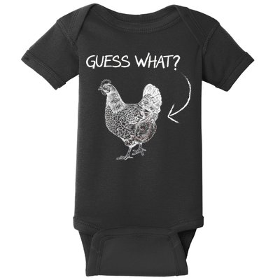 Vintage Guess What Chicken Butt Funny Baby Bodysuit