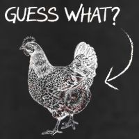 Vintage Guess What Chicken Butt Funny Golf Towel