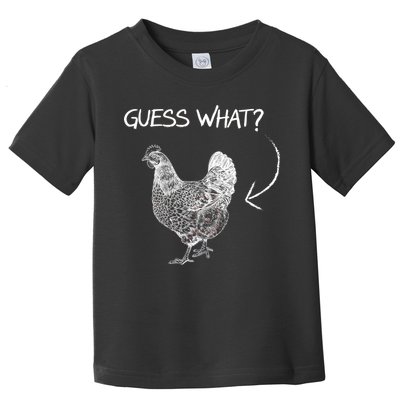 Vintage Guess What Chicken Butt Funny Toddler T-Shirt