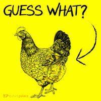Vintage Guess What Chicken Butt Funny Button