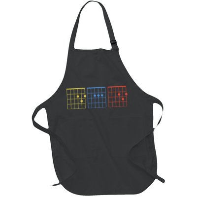 Vintage Guitar Chord Dad Funny Music Fathers Day Apron
