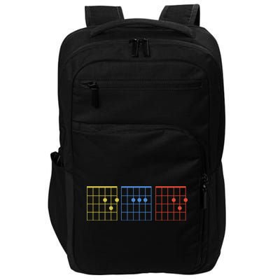 Vintage Guitar Chord Dad Funny Music Fathers Day Impact Tech Backpack