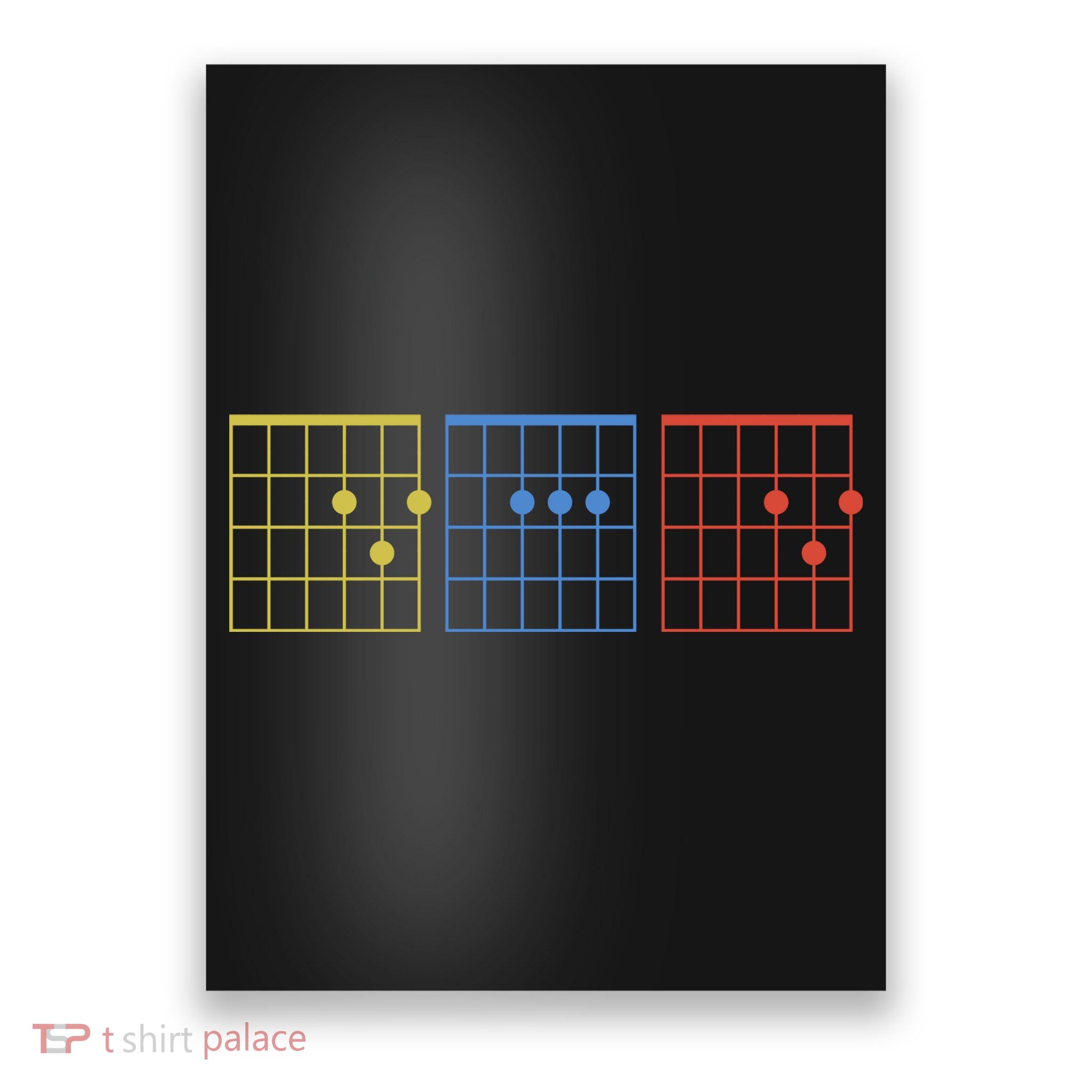 Vintage Guitar Chord Dad Funny Music Fathers Day Poster