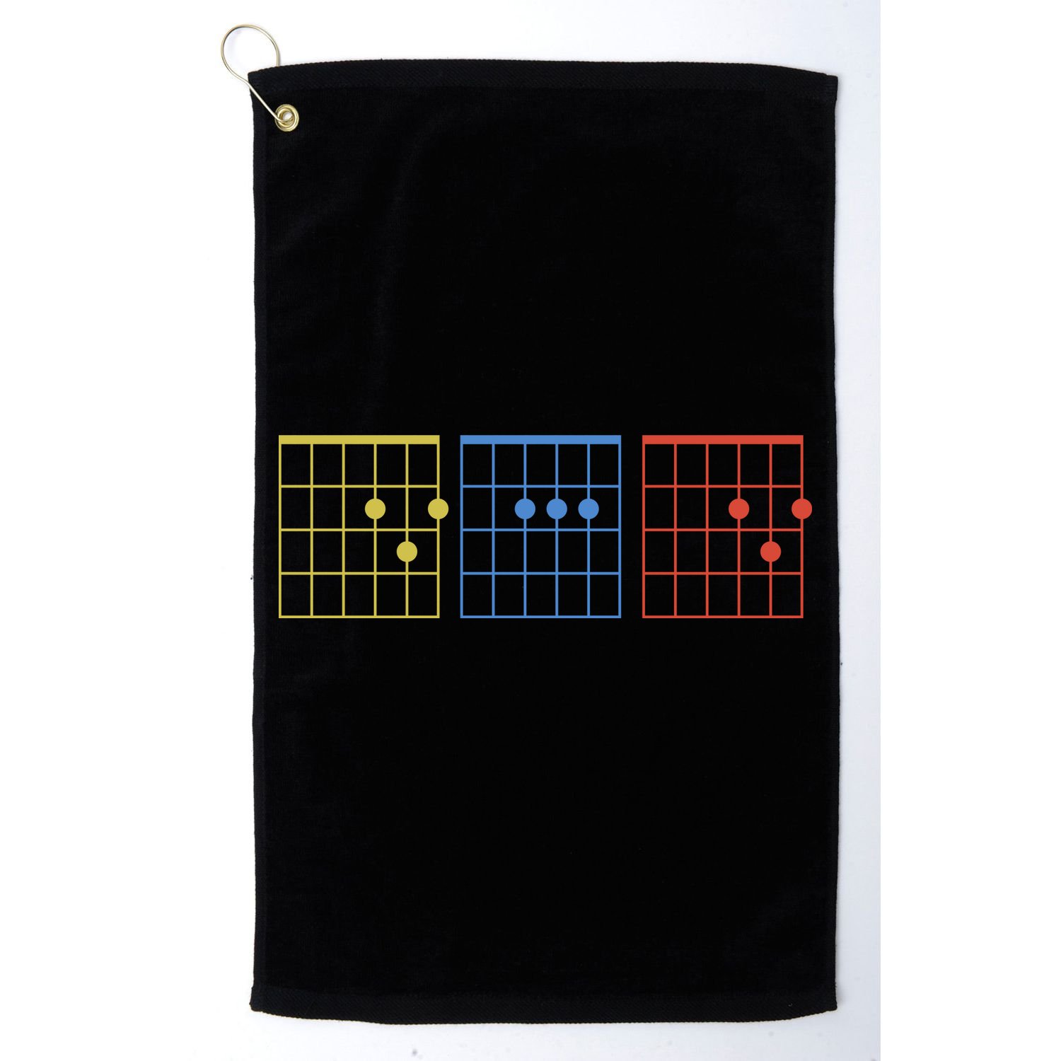 Vintage Guitar Chord Dad Funny Music Fathers Day Golf Towel