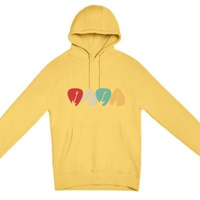 Vintage Guitar Picks  Premium Pullover Hoodie