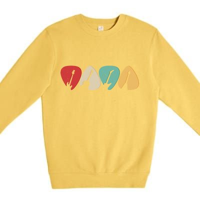 Vintage Guitar Picks  Premium Crewneck Sweatshirt