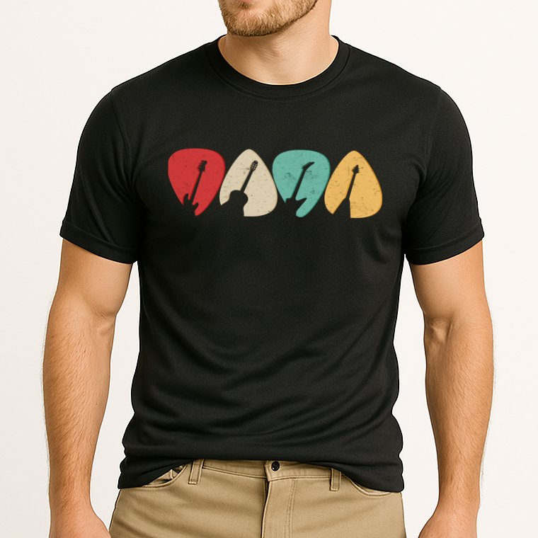 Vintage Guitar Picks  Cooling Performance Crew T-Shirt